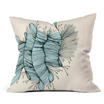 Gabi Birds Of A Feather 1 Throw Pillow (18" x 18")