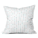 Gabi Besos Blue Throw Pillow (18" x 18")