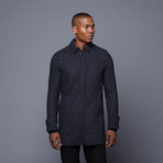 Slate & Stone // Preston Three-Quarter Sleeve Wool Overcoat // Grey (S)