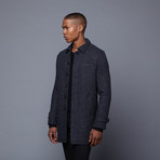 Slate & Stone // Preston Three-Quarter Sleeve Wool Overcoat // Grey (S)