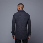 Slate & Stone // Preston Three-Quarter Sleeve Wool Overcoat // Grey (S)