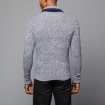 Slate & Stone // Jesse Shawl Neck Lambswool Sweater // Navy (S)