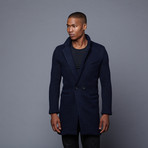 Aaron Car Coat // Navy (S)
