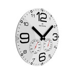 12" Domed Glass Wall Clock // Weather Station // W300DG51WF