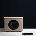 P.A.C.O. Bluetooth Speaker with Gestural Interface // Light Concrete and Fir Wood