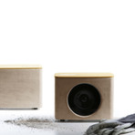 P.A.C.O. Bluetooth Speaker with Gestural Interface // Light Concrete and Fir Wood