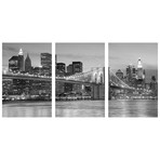 Brooklyn Bridge at Night Triptych