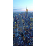 NYC Skyline at Dusk Triptych