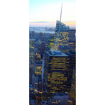 NYC Skyline at Dusk Triptych