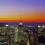 Midtown Manhattan at Sunset, NYC Triptych