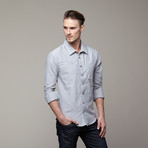 Garrison Woven Shirt // Light Grey (L)