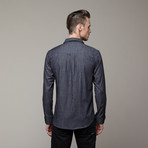 Garrison Woven Shirt // Black Chambray (S)