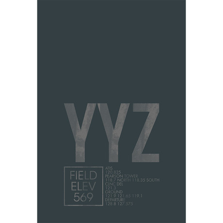 YYZ // Toronto (Print - 12" x 18")