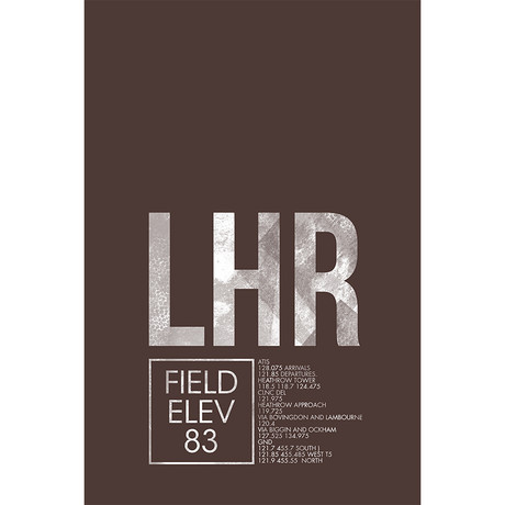 LHR // London (Print - 12" x 18")