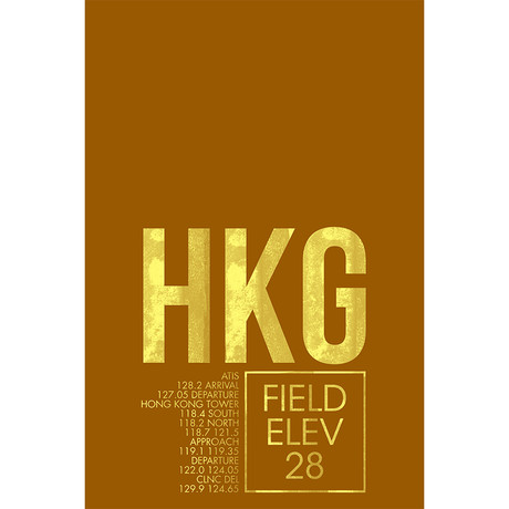 HKG // Hong Kong (Print - 12" x 18")