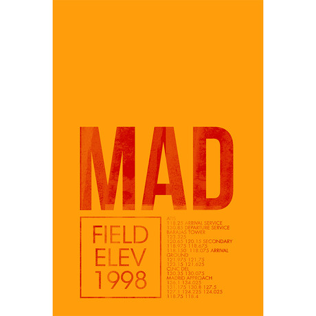 MAD // Madrid (Print - 12" x 18")
