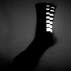 Half Calf Socks // Gradient (Black)