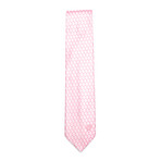 Italian Silk Tie // Honeycomb Pink