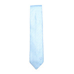 Italian Silk Tie // Honeycomb Light Blue