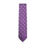 Italian Silk Tie // Violet Medusa