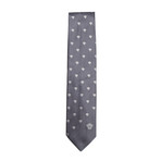 Italian Silk Tie // Dark Grey Medusa