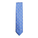 Italian Silk Tie // Blue Medusa