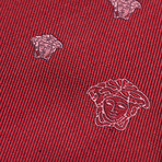 Italian Silk Tie // Scarlet Medusa