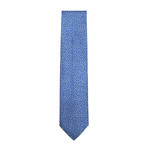 Italian Silk Tie // VERSACE Blue & White