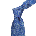 Italian Silk Tie // VERSACE Blue & White