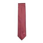 Italian Silk Tie // Red Zig Zag