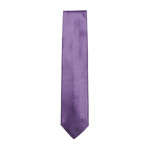 Italian Silk Tie // Violet Zig Zag