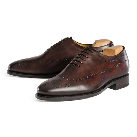 Punched Toe Oxford // Chocolate (UK: 6.5)