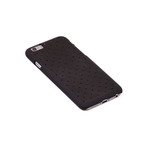 Perforated Nappa Lamb On Black // iPhone 6