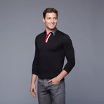 Long Sleeve Polo // Black (M)