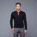 Long Sleeve Polo // Black (M)