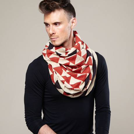 Munjeet Red Scarf