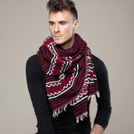 Hadiya Burgundy Scarf