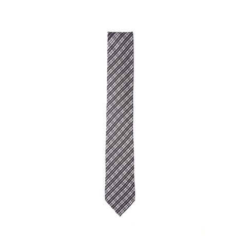 Off Plaid Tie // Black + Grey