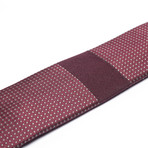 Dot Block // Burgundy + Grey