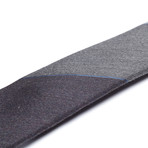 Block Ombre Tie // Grey + Black