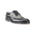 Logan 3 Brogue // Black Pull Up (Euro: 41)