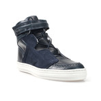 Swear // Olly 14 High Top Sneaker // Navy Pull Up (Euro: 41)