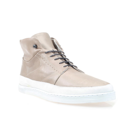 Swear // Earl 5 High Top Sneaker // Grey Leather + Suede (Euro: 40)