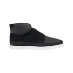 Swear London // Earl 5 High Top Sneaker //  Black Leather + Suede (Euro: 40)