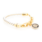 Chaz Ortiz // White + Gold (Small - Medium)