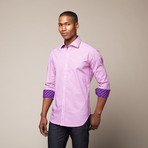 Bellini Button Up Shirt // Pink (M)