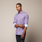 Watson Button Down Shirt // Red + Blue Plaid (M)