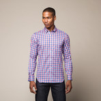 Watson Button Down Shirt // Red + Blue Plaid (M)