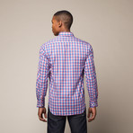 Watson Button Down Shirt // Red + Blue Plaid (M)