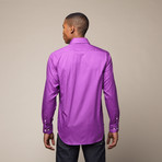 Streamliner Button Up Shirt // Patriarch Purple (M)